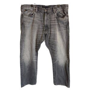 Polo  Ralph Lauren Mens  38 Waist Gray Distressed Denim Jeans